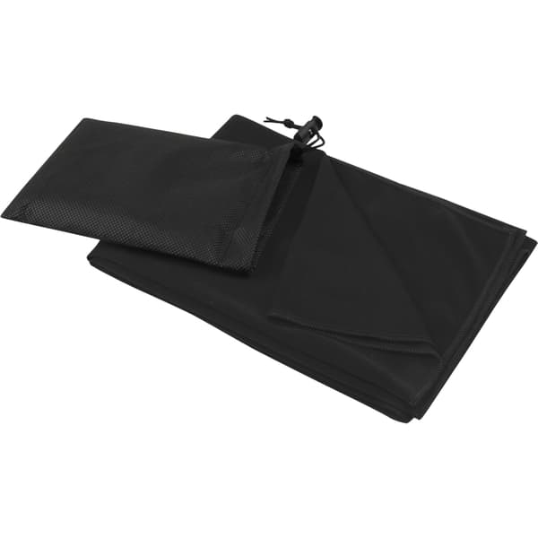 Lucas RPET Sport Handduk 140cm x 70cm Solid Svart Solid Black 140cm x 70cm