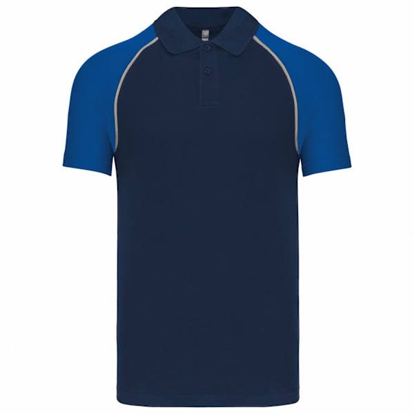 Kariban Herr Kontrast Pique Baseball Polotröja S Marinblå/Royal Blå Navy/Royal Blue S