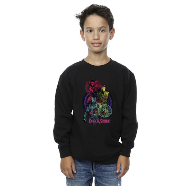 Marvel Boys Doctor Strange Rainbow Sweatshirt 9-11 år Svart Black 9-11 Years