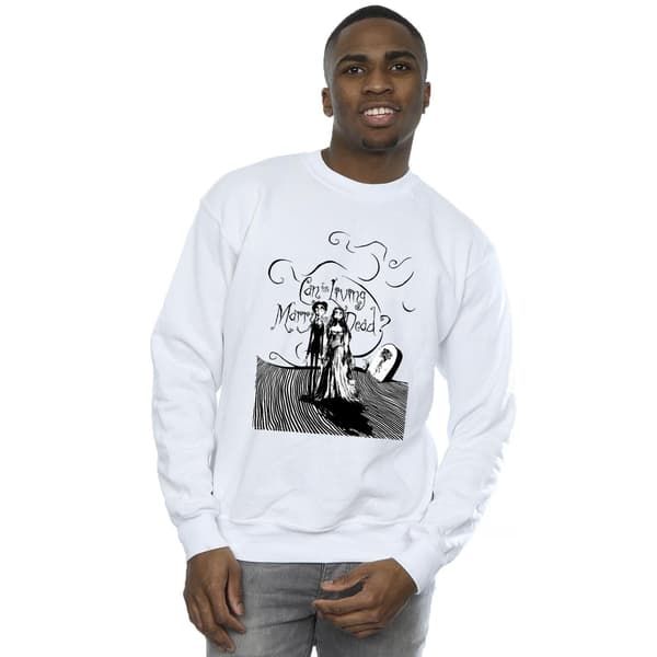 Corpse Bride Mens Marry The Dead Sweatshirt XL Vit White XL