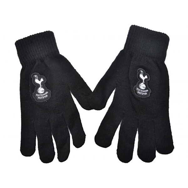 Tottenham Hotspur FC Unisex Vinterhandskar i Stickad Ull, One Size Black One Size