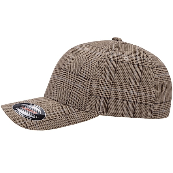 Flexfit By Yupoong Glen Check Cap S/M Brun/Khaki Brown/Khaki S/M