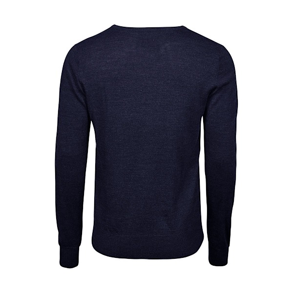 Tee Jays herr Merino Blend V-ringad tröja L Marinblå Navy L