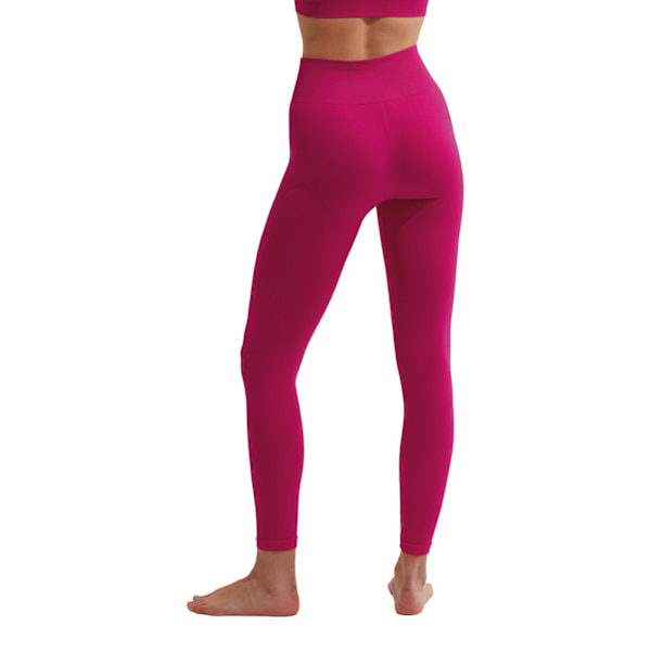 TriDri Dam/Kvinnor Sömlös 3D Passform Multi-Sport Sculpt Solid Färg Leggings L Fuchsia Fuchsia L