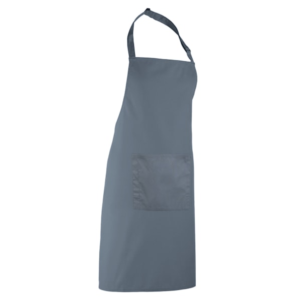 Premier Dam/Kvinnors Färger Bip Förkläde Med Ficka / Arbetskläder Steel One Size