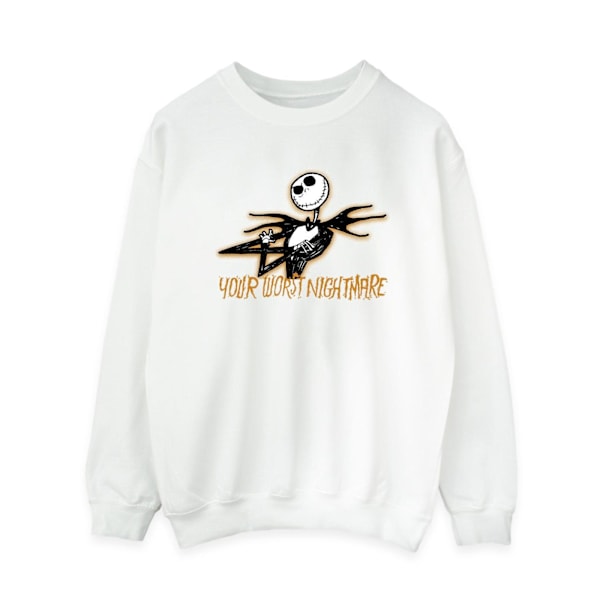 The Nightmare Before Christmas Dam/Kvinnor Din Värsta Mardröm White 4XL