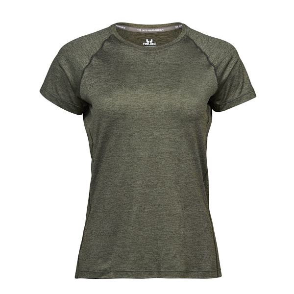 Tee Jays Dam/Kvinnors Cool Dry Kortärmad T-shirt M Olive Me Olive Melange M