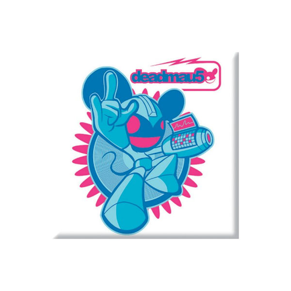 Deadmau5 Deadpred Kylskåpsmagnet One Size Vit/Blå/Rosa White/Blue/Pink One Size