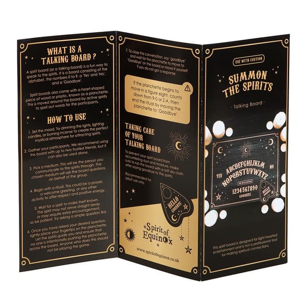 Something Different Planchette Talking Board One Size Svart/Guld Black/Gold One Size