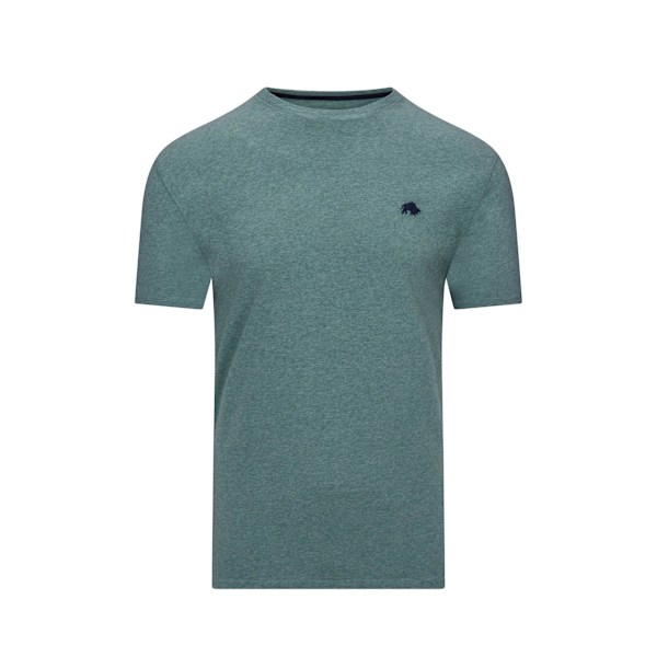 Raging Bull Herr Klassisk Ekologisk T-shirt 3XL Grönmelerad Green Marl 3XL
