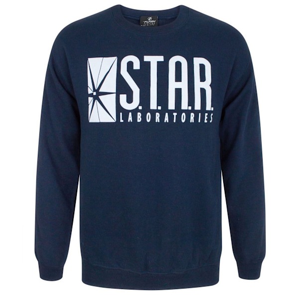 Flash Unisex Vuxen TV STAR Laboratories Tröja M Blå Blue M