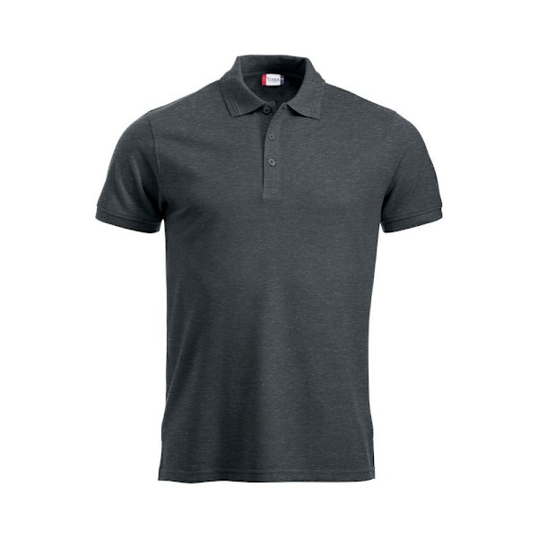 Clique Manhattan Poloskjorta Herr 3XL Antracit Melange Anthracite Melange 3XL