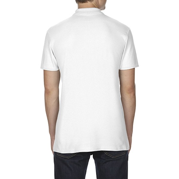 Gildan Softstyle Herr Kortärmad Dubbel Pique Poloskjorta 4XL White 4XL