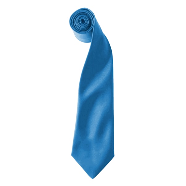 Premier Colours Herr Satin Clip Tie (2-pack) En storlek Sapphi Sapphire One size
