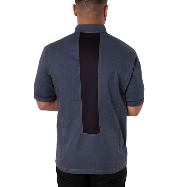 Le Chef Herr Asymmetrisk Kockjacka M Indigo Heather Indigo Heather M