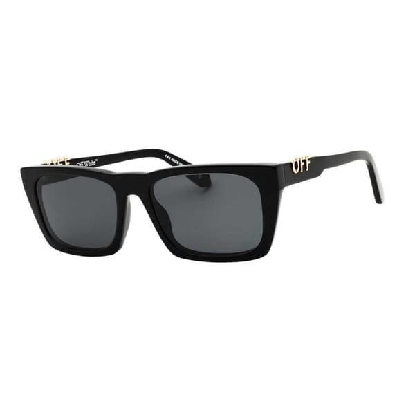 Off White Albany Solglasögon för män, One Size, Svart Black One Size