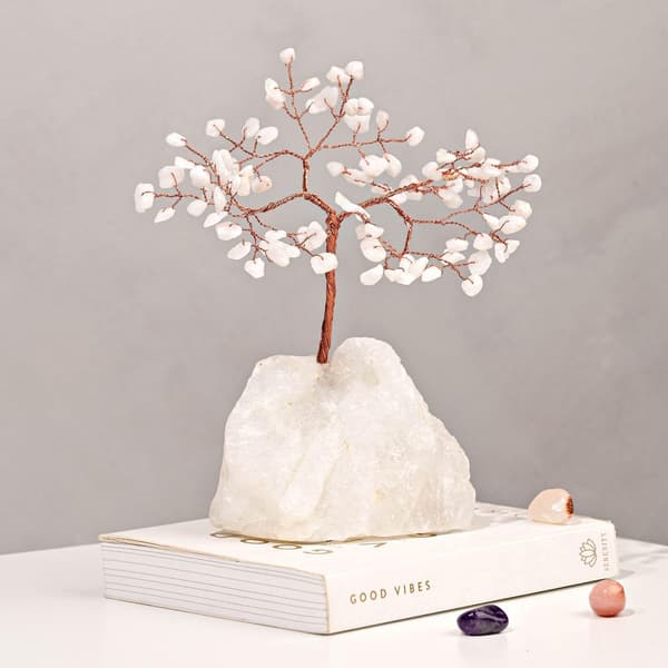 Ädelstensträd - Vit Jade En Storlek Vit White One Size