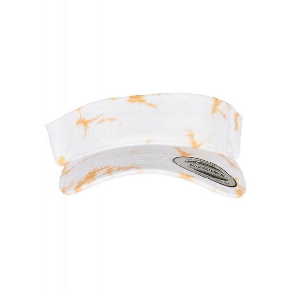 Yupoong Unisex Adult Flexfit Batik Dye Visor Cap One Size Orang Orange/White One Size