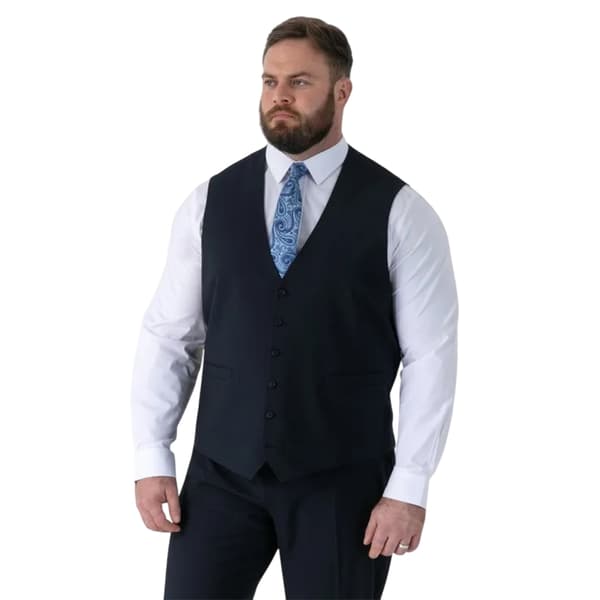 Duke Herr D555 Ted 4-vägs stretch Kingsize Väst 50 i Marinblå Navy 50 in