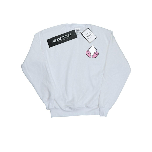 Disney Mens Daisy Duck Bakside Brösttryck Sweatshirt 4XL Vit White 4XL
