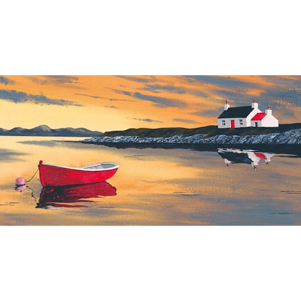 Anthony Barber Golden Light - Harris Canvas Print 30cm x 60cm M Multicoloured 30cm x 60cm