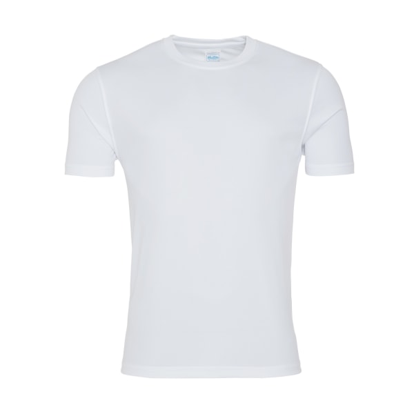 AWDis Just Cool Slät Kortärmad T-Shirt för män XS Arctic Whit Arctic White XS