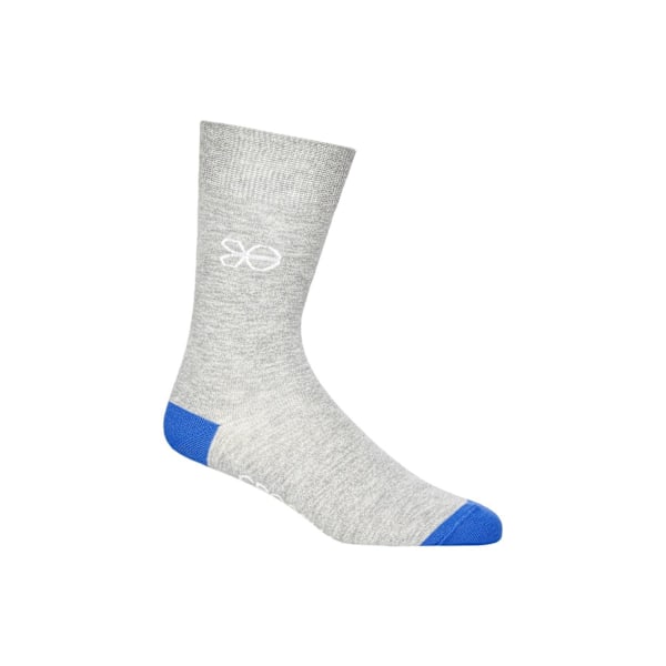 Crosshatch herr Posical Logo Crew Socks (5-pack) One Size Gr Grey/Multicoloured One Size