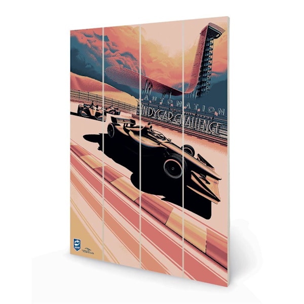 Zoom Indycar Challenge 2020 Formel 1 Plakett 59cm x 40cm Blå/C Blue/Cream/Black 59cm x 40cm