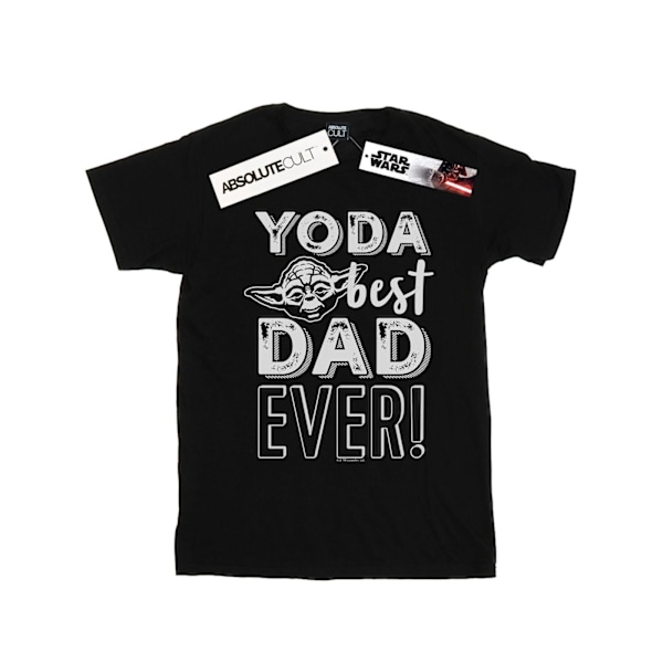 Star Wars Boys Yoda Bästa Pappa T-Shirt 9-11 År Svart Black 9-11 Years