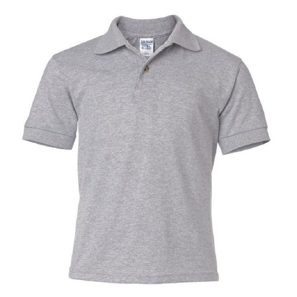 Gildan DryBlend Unisex Jersey Poloskjorta för Barn (2-pack) Sport Grey S