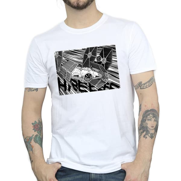 Star Wars Herr Anime Flygplan T-Shirt L Vit White L