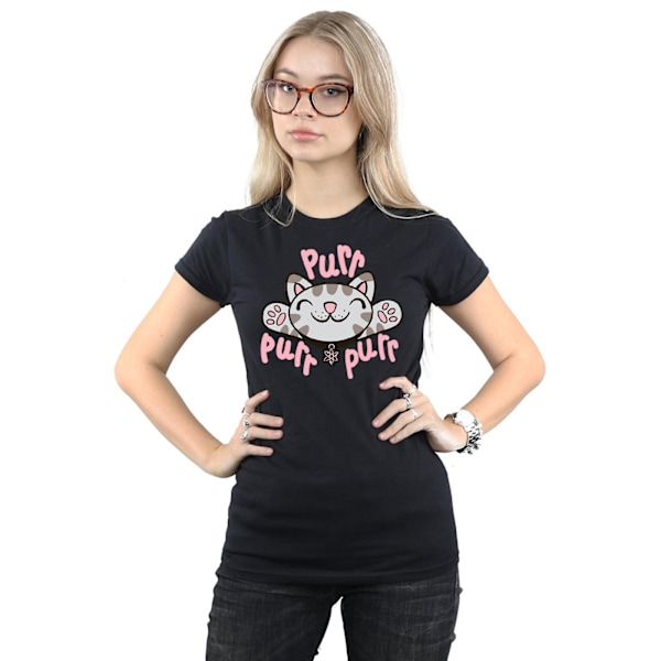 Big Bang Theory Dam/Kvinnor Mjuk Kitty Purr Bomull T-shirt M Black M