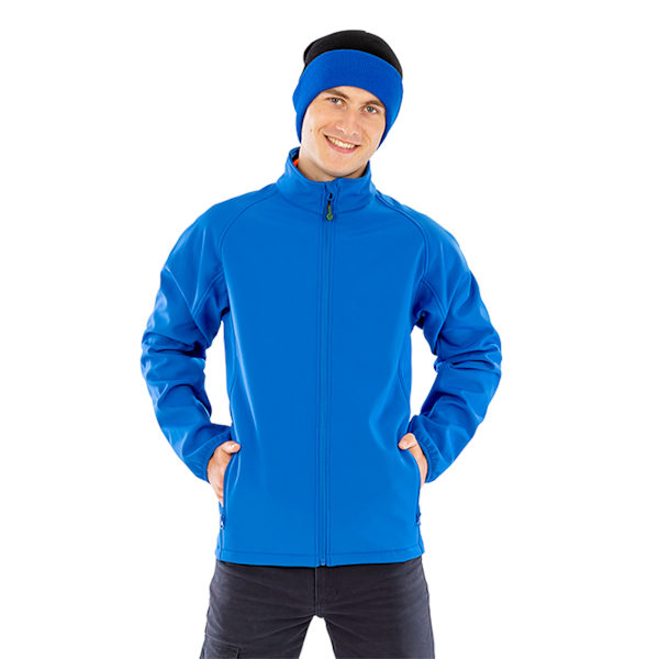 Result Äkta Återvunnen Herr Printable Soft Shell Jacka M Roya Royal Blue M