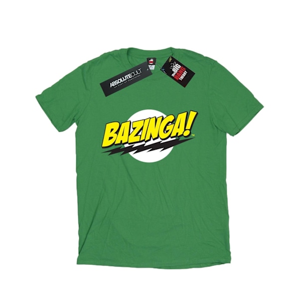 The Big Bang Theory Herr Bazinga Bomulls-T-shirt L Irländsk Grön Irish Green L