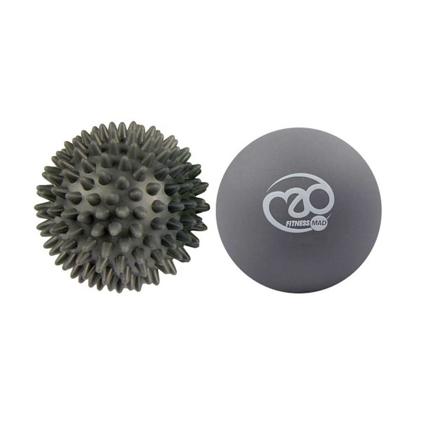 Fitness Mad Trigger Point Spiked Massage Balls Set (2-pack) Grey One Size