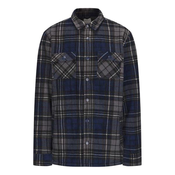 SoulCal Herr Rutig Polyester Shacket S Marinblå Navy S