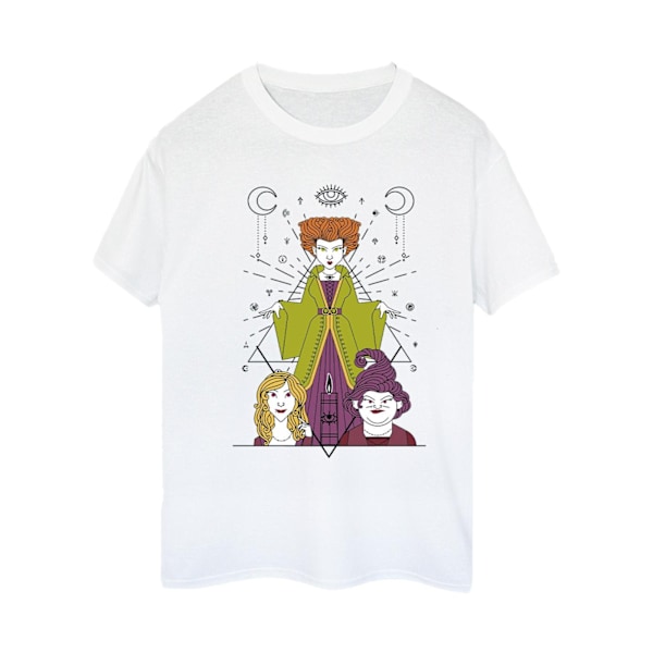 Disney Dam/Kvinnor Hocus Pocus Ljus Bomull Pojkvän T-Shir White 4XL