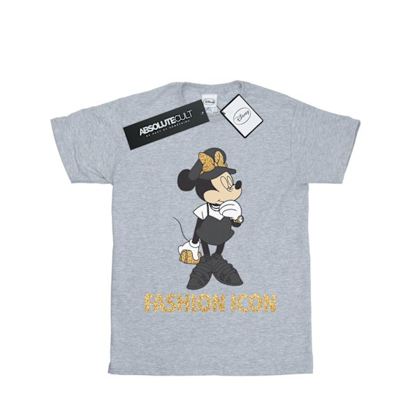 Disney Womens/Ladies Minnie Mouse Fashion Icon Cotton Boyfriend Sports Grey L