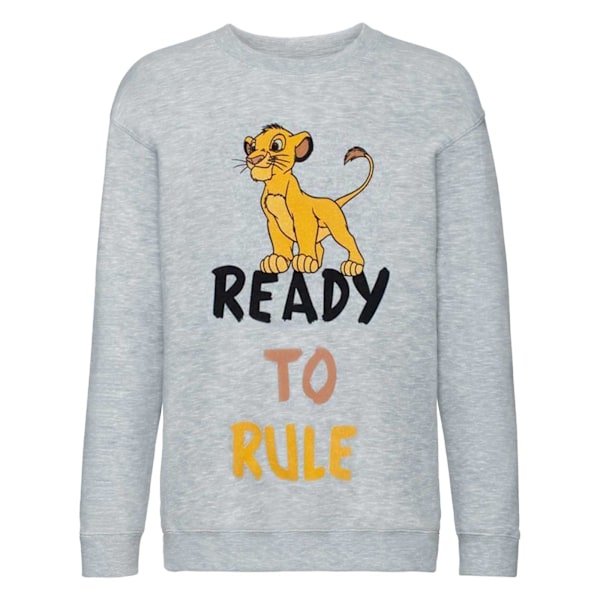 The Lion King Boys Ready To Rule Simba Sweatshirt 7-8 år Grå Grey 7-8 Years