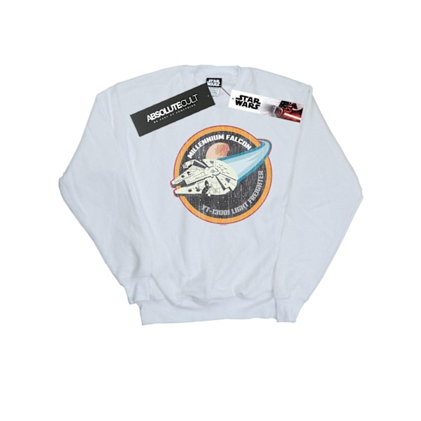 Star Wars Herr Millennium Falcon Badge Sweatshirt 4XL Vit White 4XL