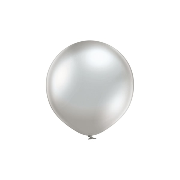 Belbal latexballong (förpackning med 100) 12 i silver Silver 12in