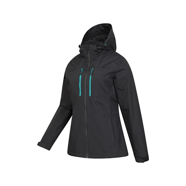 Mountain Warehouse Damjacka Rainforest II Extreme Vattentät för Kvinnor Jet Black 10 UK