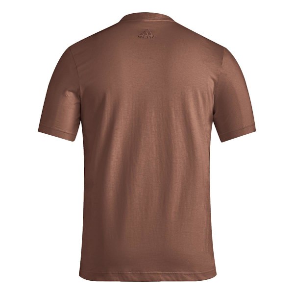 Adidas Herr Essentials Linjär Broderad Logotyp T-Shirt M Brun Brown M