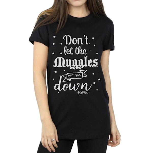 Harry Potter Dam/Kvinnor Don´t Let The Muggles Bomull Boyfrie Black XL