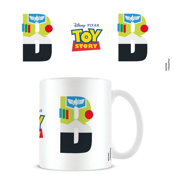 Toy Story B alfabetmugg One Size Vit/Svart/Grön White/Black/Green One Size