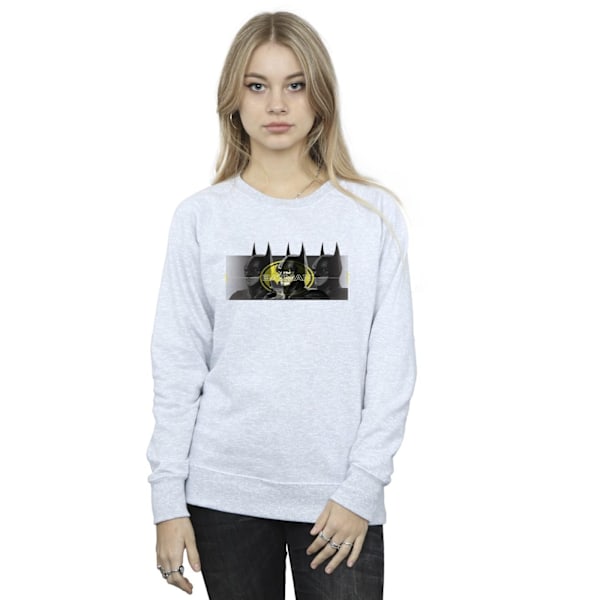 DC Comics Dam/Kvinnor The Flash Batman Porträtt Sweatshirt X Sports Grey XL