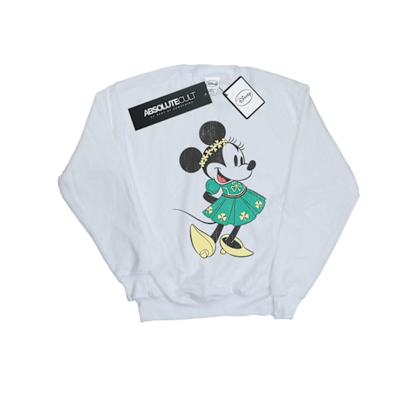 Disney Herr Minnie Mouse St Patrick´s Day Kostym Sweatshirt 3X White 3XL