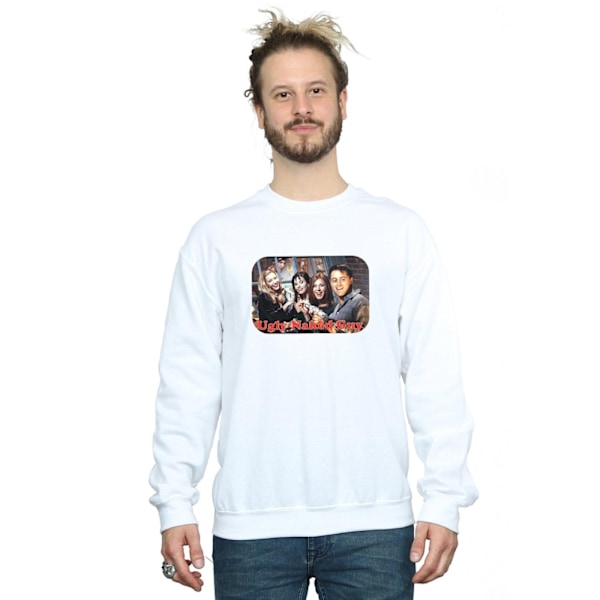 Friends Mens Ugly Naked Guy Sweatshirt S Vit White S