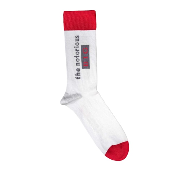 Biggie Smalls Unisex Adult Ready To Die Socks 7 UK-11 UK Vit White 7 UK-11 UK