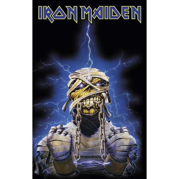 Iron Maiden Powerslave Eddie Textile Poster 106cm x 70cm Svart/ Black/Blue 106cm x 70cm